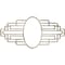 Ekena Millwork Architectural Grde PVC Pierced Medallion, 16"W x 8"H x 7 5/8"IH x 4 3/8"IW x 1/2"P, Warm Silver CMPP16X08EBAWS - alternate 1